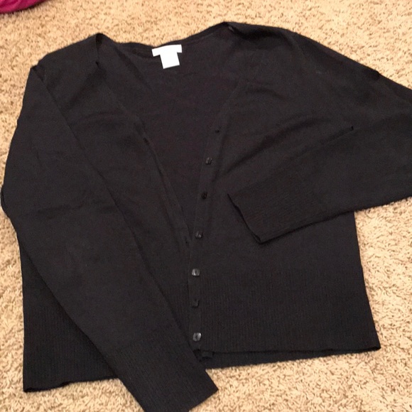 dressy black cardigan sweater